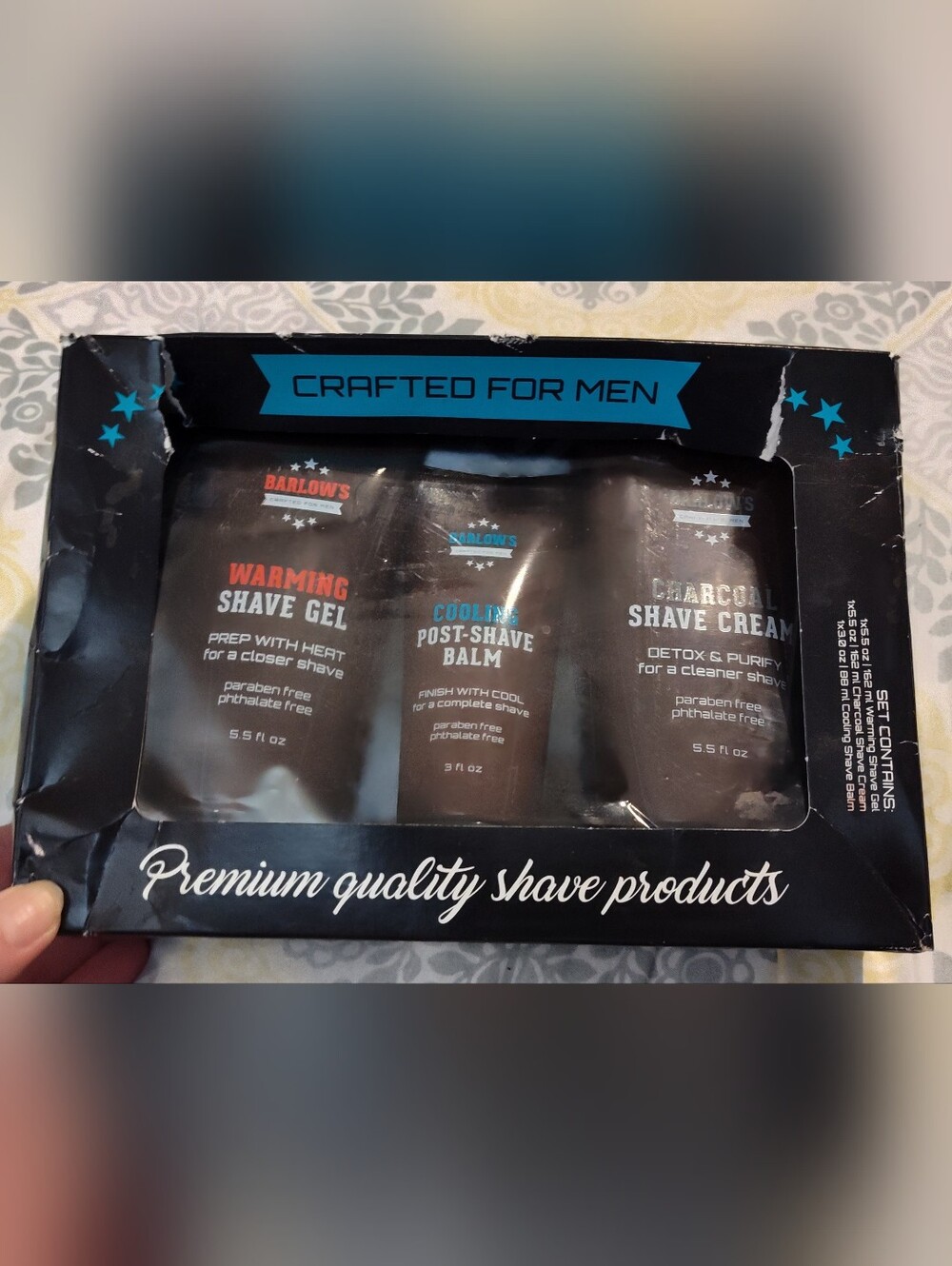 NWT! Barlow's Warming & Cooling Shave Gel, & Post-Shave Balm - (Men's Grooming)